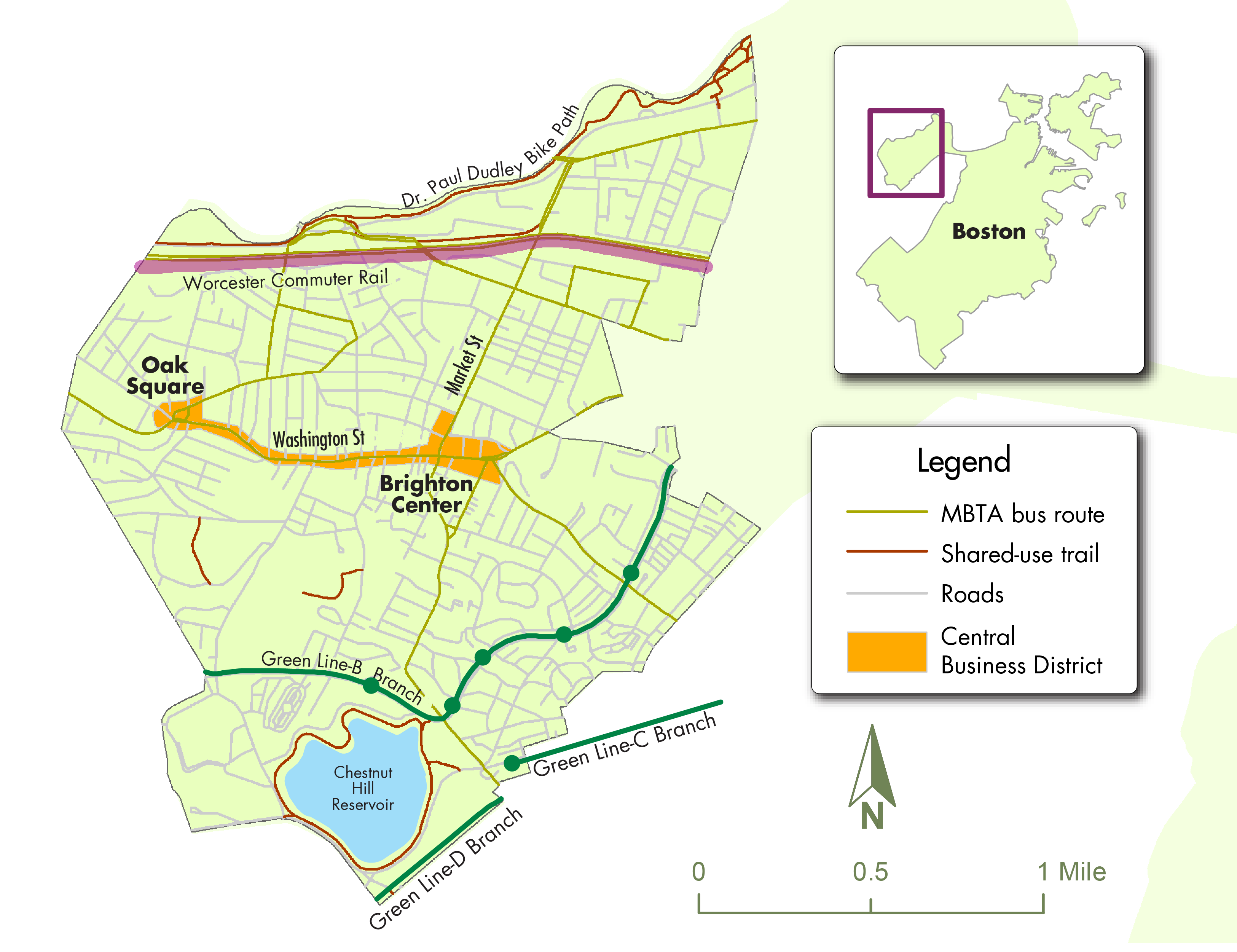 map of Brighton CBD